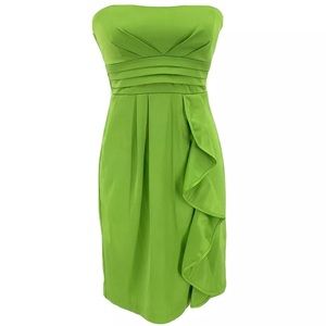MY MICHELLE Dress Lime Cocktail Strapless: SZ. 5